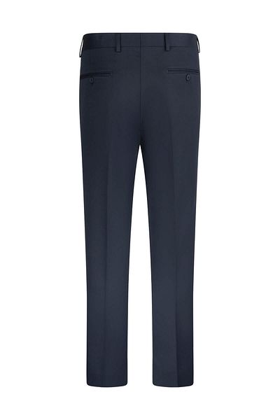 Hatemoğlu Navy Blue Slim Fit Fabric Trousers with Side Pockets