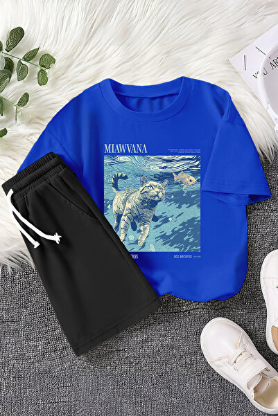 MYADA Новий сезон Miawvana з написом «Плаваюча кішечка» 2-х частинний дитячий...