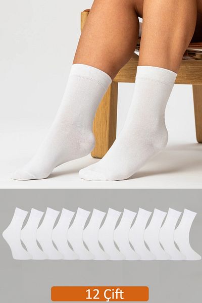 Vien&Karl 12 Pack Premium Women's White Socks