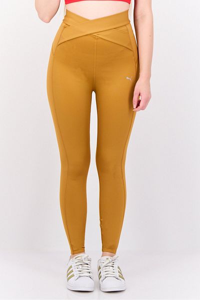 Puma Women Sportswear Fit Brand Logo Outdoor Leggings, Tan