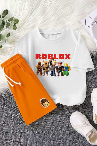 MYADA Set colorat pentru copii din 2 piese cu imprimeu Roblox Premium Fun 23407