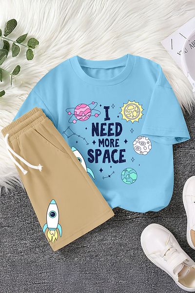 MYADA Set imprimat cu planete premium 22452