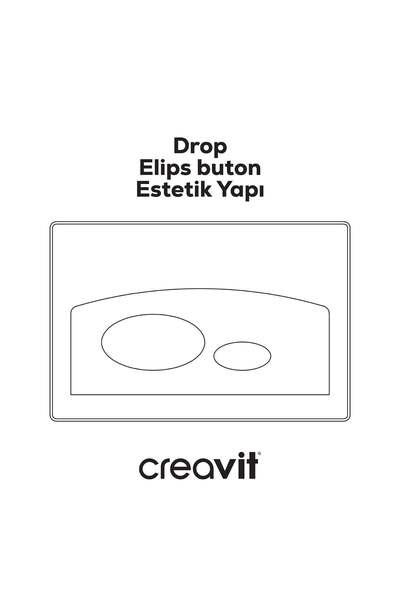 Creavit Drop Mat Gri Boyalı Kumanda Paneli
