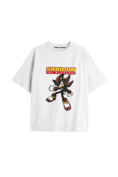 Kalic Studio Tricou alb de vară UNISEX Mr. Sonic cu model