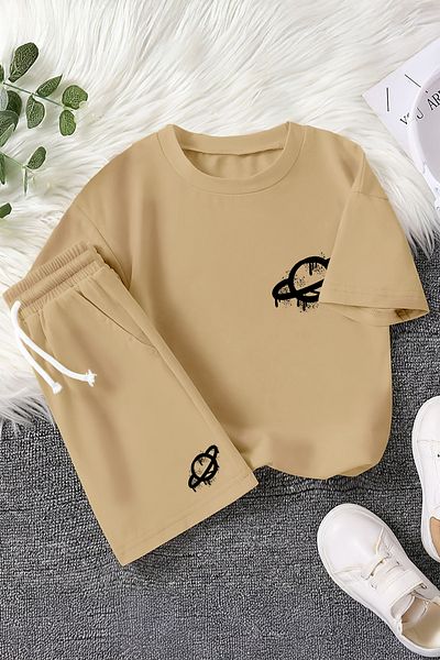 MYADA Set pentru copii din 2 piese imprimat cu ilustrație Planet New Season 23462