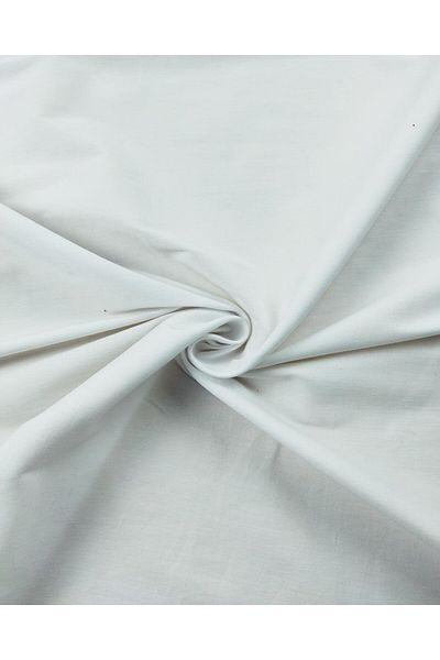 Kumaş Parça Țesătură albă din bumbac elastic - 150 cm