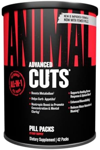 Animal Cuts All-in-one Complete Fat Burner Supplement with Thermogenic and Metabolism Support -