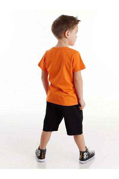 Denokids مجموعة شورت تي شيرت Whatsup Monster Boy