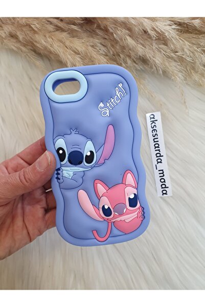 Aksesuarda Moda Iphone 6 VE 6S Uyumlu Stitch Disney Lilo Ve Stiç Hamur Siliko...