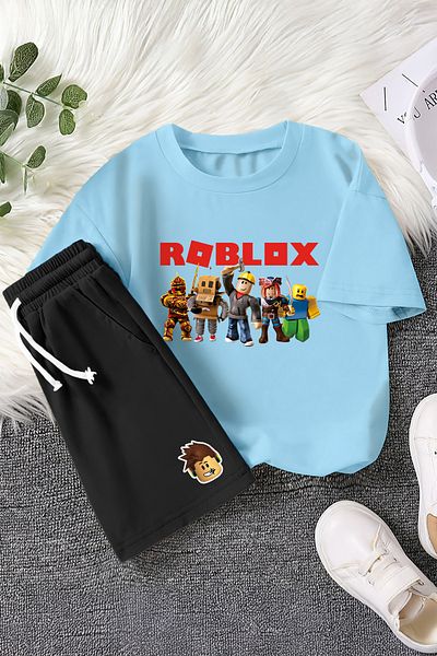 MYADA Set colorat pentru copii din 2 piese cu imprimeu Roblox Premium Fun 23407