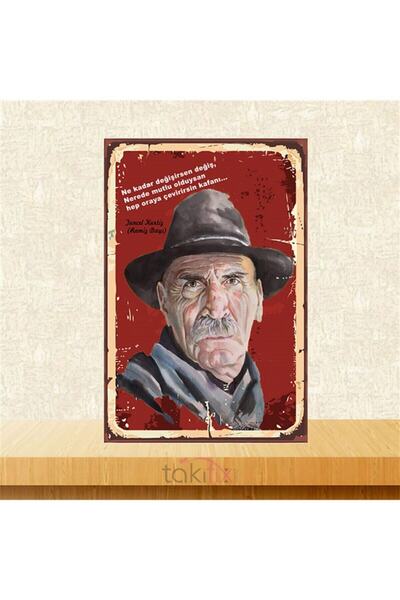 TAKIFİX Ramiz Dayı Sözü 20-30 cm Retro Ahşap Poster