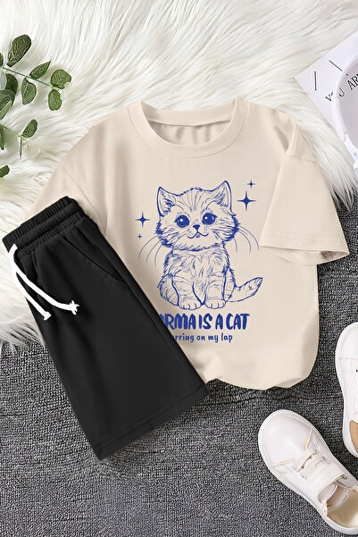 MYADA Premium Karma je Cat Štampano dvodelni dečiji set 22946