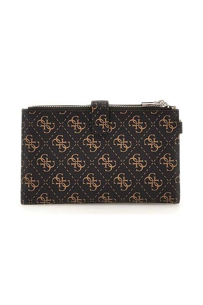 Guess Laurel Slg Dbl Zip Organizér Dámská Hnědá Peněženka Swqe8500157-bnl