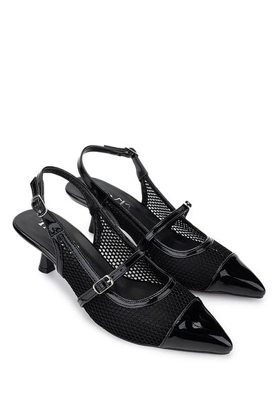 Tamer Tanca Women's Leather & Textile Black High Heels