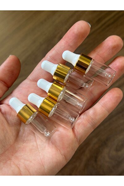 aysequlce 5li MİNİ serum şişesi boş şişe seyahat boy 3 ml damlatma mini damlatma