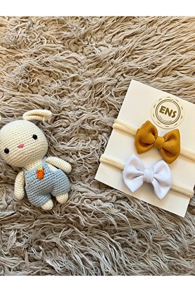 enes baby مجموعة من 2 باندانا ملونة مطاطية قابلة للتمدد