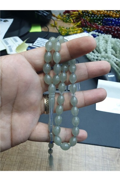 M3DECORİUM Gece Parlayan Yeşil Fosforlu En Gösterişli 33 Lük Tesbih Tespih