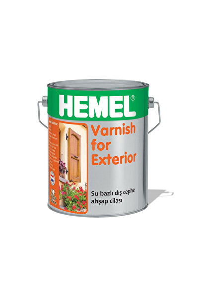 Hemel Varnish For Exterior - - Şeffaf - Su Bazlı Dış Cephe Son Kat Ahşap Cilası