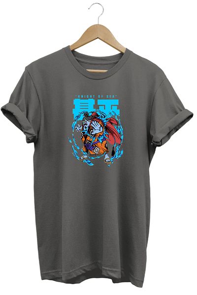 remonz Μπλουζάκι One Piece Jinbei με κοντό μανίκι από βαμβακερό λαιμόκοψη