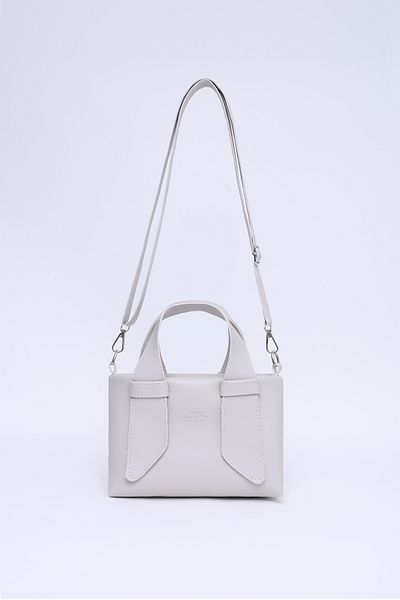 SHAKA Gray Shk60 Faux Leather, Single Compartment, Zippered, Adjustable Strap, Hand, Arm and Shoulder Bag