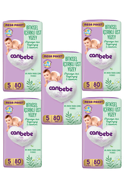 Canbebe Bebek Bezi 5 Numara 400'lü