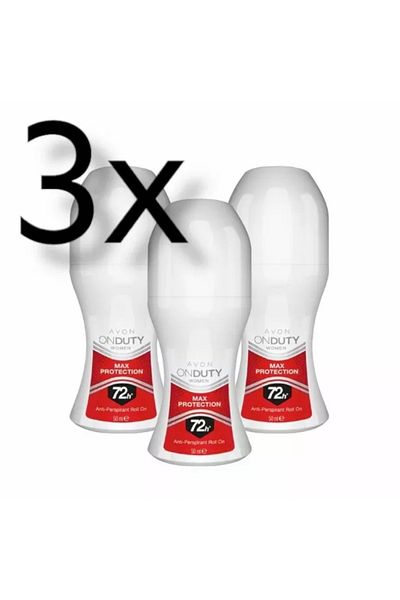 AVON Onduty Max Protection Women's Rollon 50 Ml (Pack of 3)