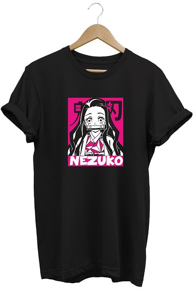 remonz Μπλουζάκι Demon Slayer Nezuko με κοντό μανίκι βαμβακερό λαιμόκοψη