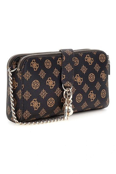 Guess Eco Erıca Status Crossbody Women's Brown Crossbody Bag Hwepg951012-Mlo