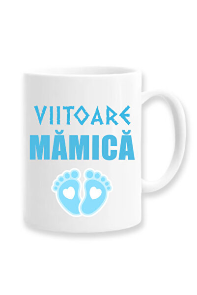 OEM Cană albă personalizată „viitoare mamă”, Inovatix®. 330ml