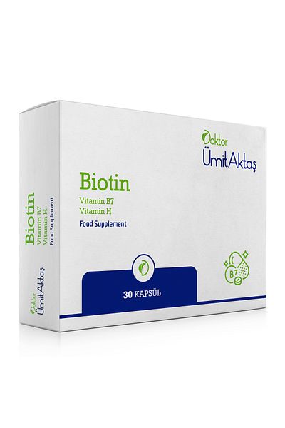 Dr. Ümit Aktaş D-Biotin (B7 + Vit.H) Hair Vitamin - Strengthening Supplement 30 Capsules