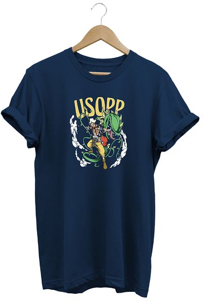 remonz Μπλουζάκι One Piece Usopp με κοντό μανίκι βαμβακερό λαιμόκοψη