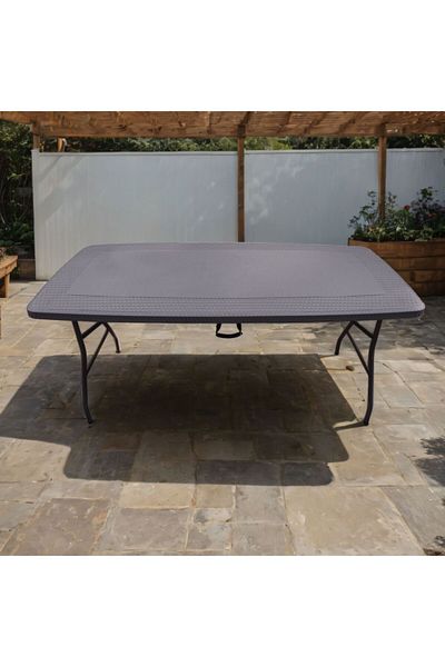 Living Accents Lightweight Durable Mould Blow Table with Non-Slip Legs