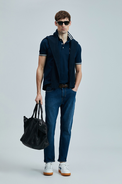 Lufian Lufi̇an Everes Smart Men's Polo T-Shirt 40216