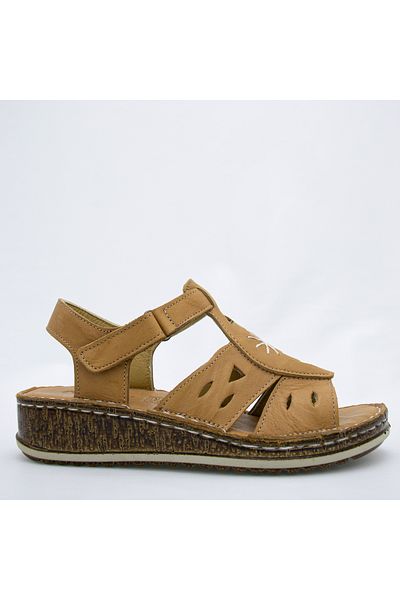 CONSUELO Sandale ortopedice din piele cu velcro 10355