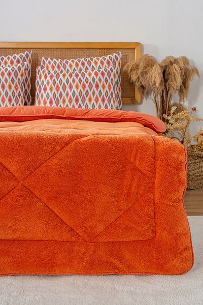 Rivaİstanbul Tile Loura Double Double Sided Luxury Wellsoft Quilt 195X215 cm