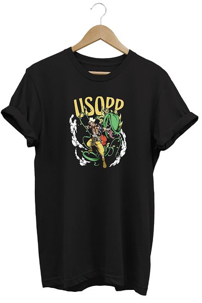 remonz Μπλουζάκι One Piece Usopp με κοντό μανίκι βαμβακερό λαιμόκοψη