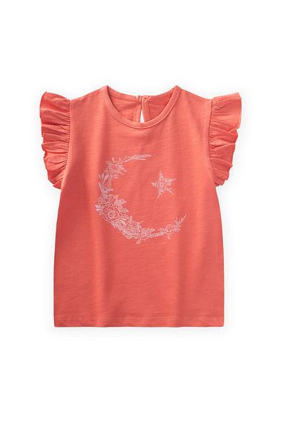 Cigit Tricou imprimat 2-8 ani Coral