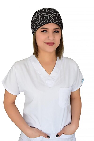 Nur Ortopedi Unisex Siyah Dalgalar Doktor Hemşire Hastane Medikal Cerrahi Bone