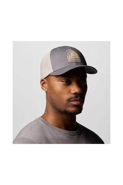 Columbia Unisex Cu9489 Columbia Mesh Ball Cap Light Gray Melange Hat Cu9489-044