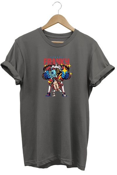 remonz Μπλουζάκι One Piece Franky με κοντό μανίκι από βαμβακερό λαιμόκοψη