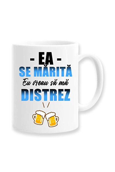 OEM Cană albă personalizată „Se căsătorește, eu vreau să mă distrez”, Inovati...
