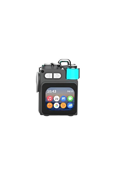 teknosepetim Dijital LED Ekran Kablosuz Bluetooth Metal Mekanik Hoparlör RGB ...