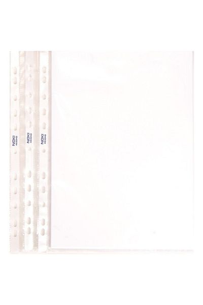 Noki 4830Hd Perforated Bag File A4 55 Micron - 100 Pieces