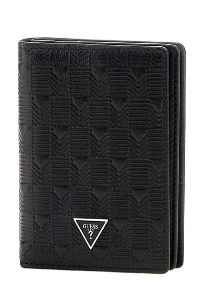 Guess Madrid Flt Card Holder W Flap Men's Black Card Holder Smmadllea21-Bla