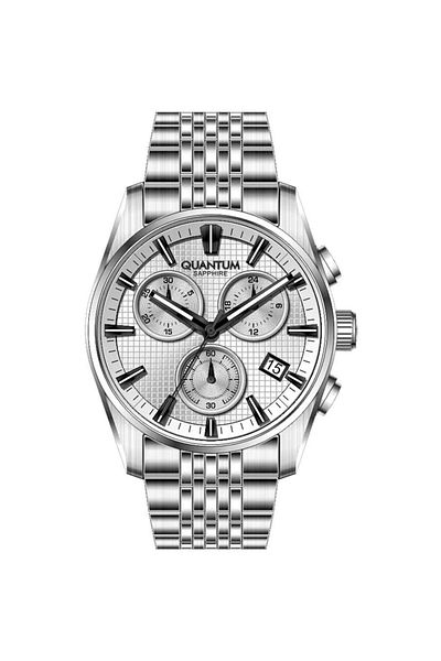 Quantum Pwg1196.330 Quartz Steel Gray 46 mm Men's Wristwatch