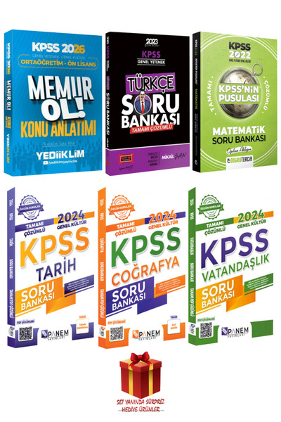 Yediiklim Yayınları Kpss Genel Yetenek Genel Kültür Ortaöğretim-ön Lisans Mem...