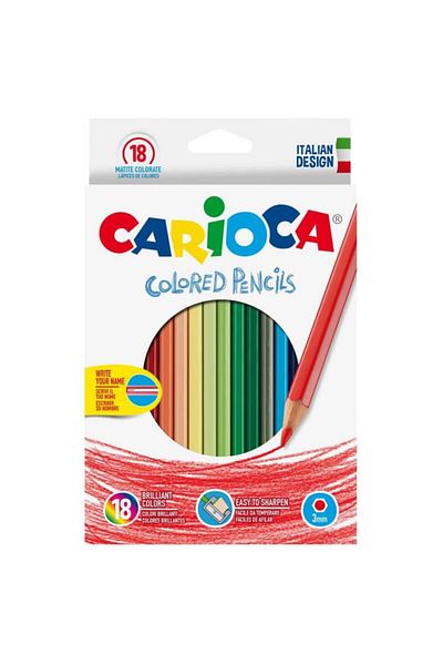 CARIOCA Set of 18 Carioca colored pencils