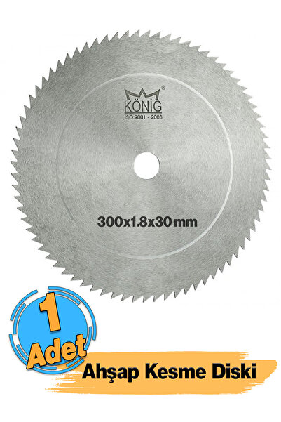 Badem10 Elmazsız 300 mm Çap Büyük Ahşap Kesme Testere Diski Bıçağı Kesim Ağaç Keser Testeresi