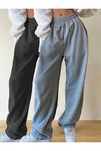 UYN SPORT Wide Leg Oversize Fit Comfortable Wear 2-Piece Sweatpants