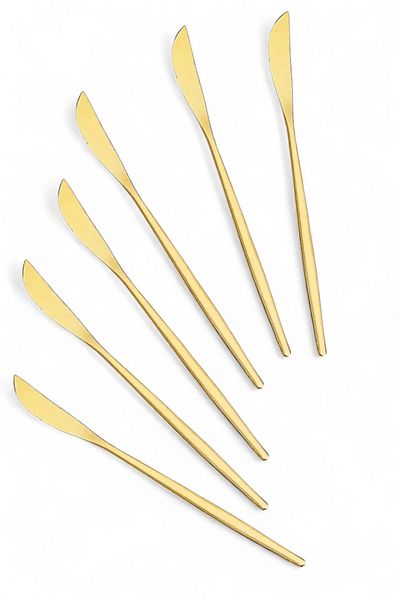 Tilbe Home Luxury Gold Series - Set of 6 Stainless Steel Knives